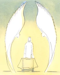 Wanneer het Heilig Sacrament naar het huis van een zieke wordt gebracht, is het werkelijk Christus die daar sacramenteel aanwezig is, zoals altijd bewaakt door de Engelen die Hem liefhebben en aanbidden