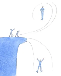 Als we gestorven zijn, is het te laat om ons nog tot God te wenden, als we in doodzonde gestorven zijn, 2005 (aquarel op papier)