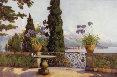 Pallanza vanaf Isola Bella, Lago Maggiore
