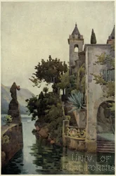 Villa Arconati, Lago di Como, Illustratie uit 