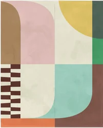 Abstracte geometrische blokken
