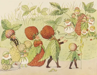 Lasse de Kleine in de tuin - De aardbeienfamilie