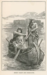 Haastige Harry en Deerslayer (gravure)