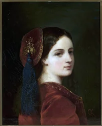Portret van gravin Katarzyna Potocka (1825-1907), geboren Branicka