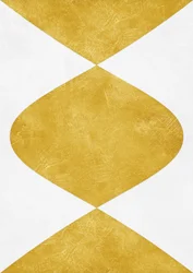 Goudkleurig geometrisch abstract