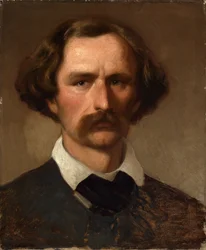 Portret van de schilder Carl Friedrich Lessing