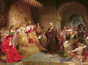 Columbus voor de Koningin