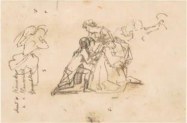 Studie voor "De Terugkeer van Koning Friedrich II uit Küstrin"