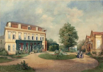 Emanuel Stöckler Landhuis van de familie Albert Hardt in Hadersdorf bij Wenen 1854