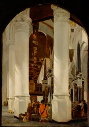 De Nieuwe Kerk in Delft met het graf van Willem de Zwijger, ca. 1650-51
