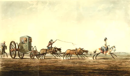 Postkoets, provincie Buenos Aires, ca 1818