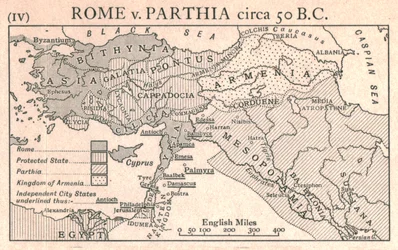Rome tegen Parthia, circa 50 v.Chr., ca. 1915