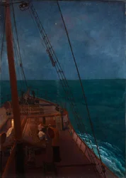 Nachtelijke rit op de Middellandse Zee