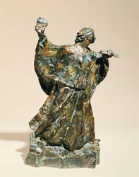 Beeldhouwster aan het werk; Femme Sculpteur au Travail, 1906