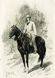 Portret van Jane Dieulafoy (geboren Magre)