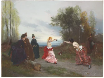 Het duel, 1884
