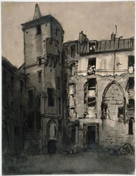 De binnenplaats van het Hôtel de Sens