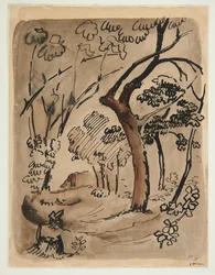 Landschap met bomen