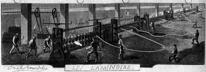 Forges de la Franche Comte: walserijen. Fabriek van Fraisans, Jura (39).