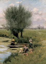 Aan de rivieroever