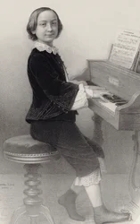 Portret van de violist en componist Henri Ketten 1848-1883