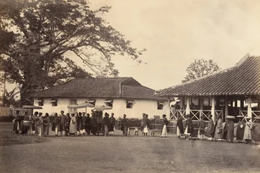 Cortège van een huwelijk, Cochinchina, 1866