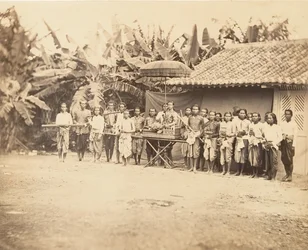 Prins Cambodgien en zijn stoet, 1866