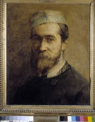 Portret van de schilder Emile Loubon (1809-1863) door Gustave Ricard (1823-1873)