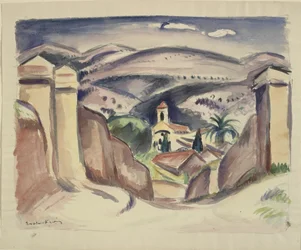De ingang naar Cassis, ook wel de kerktoren in Cassis genoemd