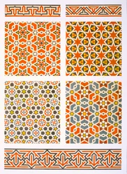 Caïro: Geometrische muurschildering, 15e en 16e eeuw