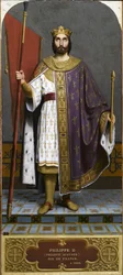Koning Filips II van Frankrijk 1165-1223, 1840s