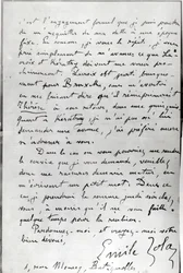 Brief van Zola aan Edouard Manet (1832-83) 1868