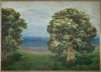 Grosses Landschaftsbild - Groot landschapschilderij (olieverf op doek)