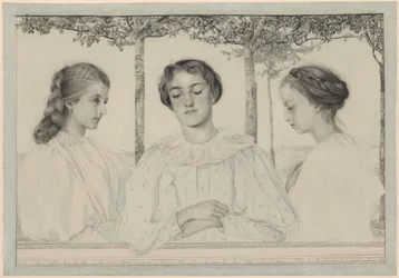 Een drievoudig portret van Hermine, Emilia en Helena
