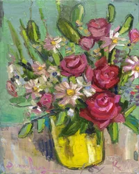 Gedaan is leuk, 2023 (olieverf op doek)