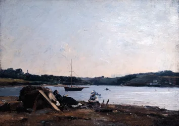 Monding van de rivier, 1868