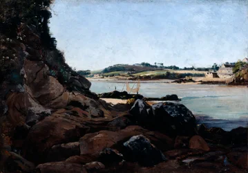 Het kanaal van Ile Tristan, 1873