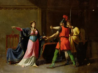 Fredegonde bewapent de moordenaars van Sigebert