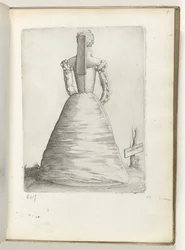 Een getrouwde vrouw uit Frankrijk, gekleed volgens de mode van ca. 1550