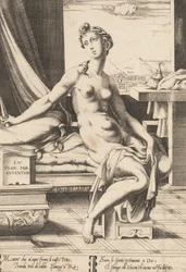 Lucretia Bereidt Zich Voor om Zichzelf te Doden