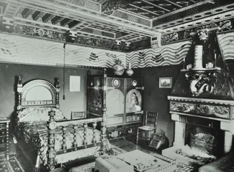 9 Melbury Road: slaapkamer, 1890