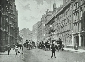 Army and Navy Stores, Victoria Street, Westminster: oostwaarts bij Francis Street, 1895