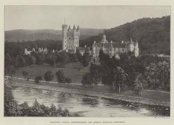 Balmoral Kasteel, Aberdeenshire, de Hoogland Residentie van de Koningin