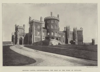 Belvoir Kasteel, Leicestershire, de Residentie van de Hertog van Rutland