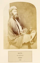 Bustee, Hindoe, Hissar, uit The People of India, door J. Forbes Watson, uitgegeven 1868