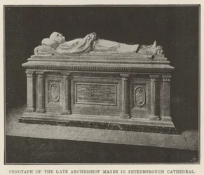 Cenotaaf van wijlen aartsbisschop Magee in de kathedraal van Peterborough