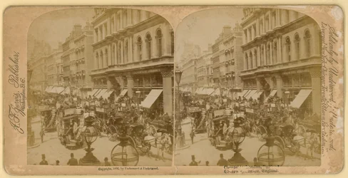 Cheapside, Londen; stereoscopisch beeld