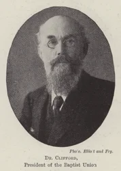Dr Clifford, voorzitter van de Baptistenunie