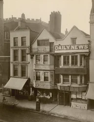 Fleet Street, Londen; noordzijde met 184-186 Fleet Street