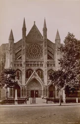 Algemeen uitzicht op de noordelijke portiek van Westminster Abbey